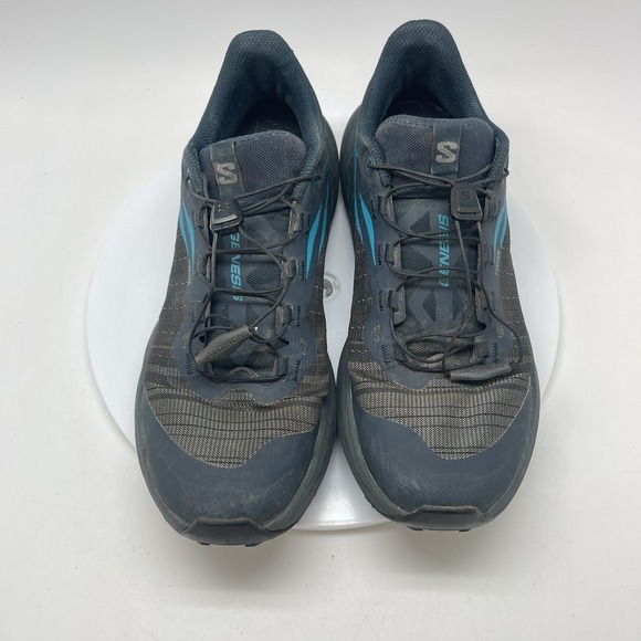 Salomon Sneakers Mens 8.5 Genesis 474430 Blue Athletic Hiking Running Shoes - Picture 2 of 11